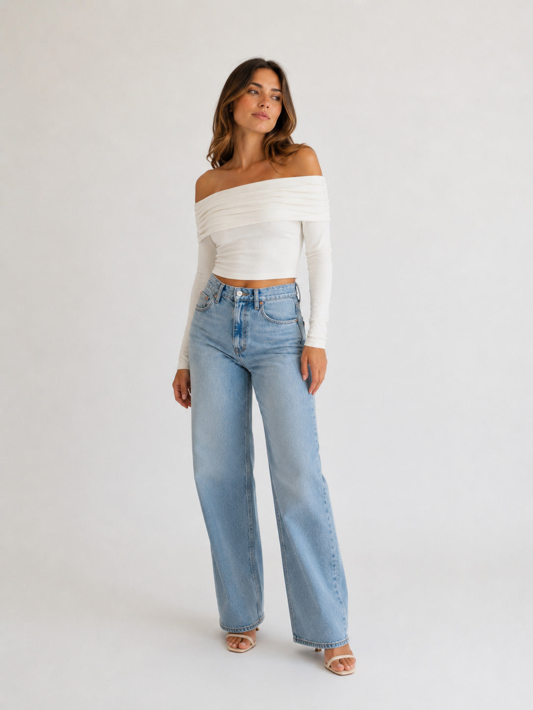 Blanche™ | Top Off-Shoulder Drapeado