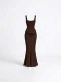 LEONOR™ | Vestido maxi de escote cuadrado