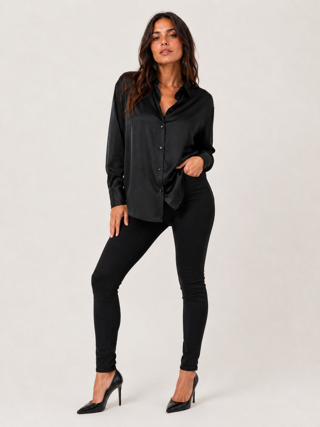 Aida Camisa Negro zvcolor:negro