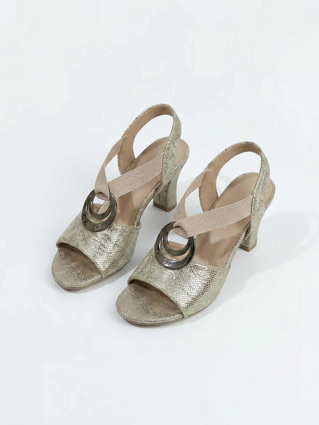 Seren™ Metallic Heel Sandal