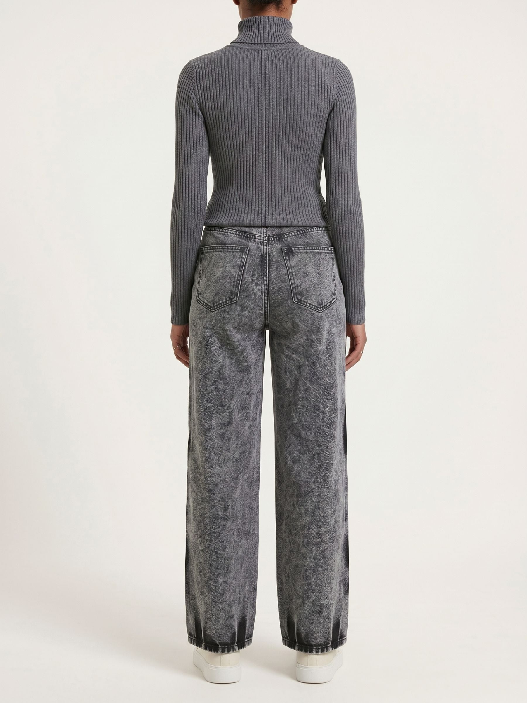 Vera Jean Wide Leg Gris zvcolor:gris