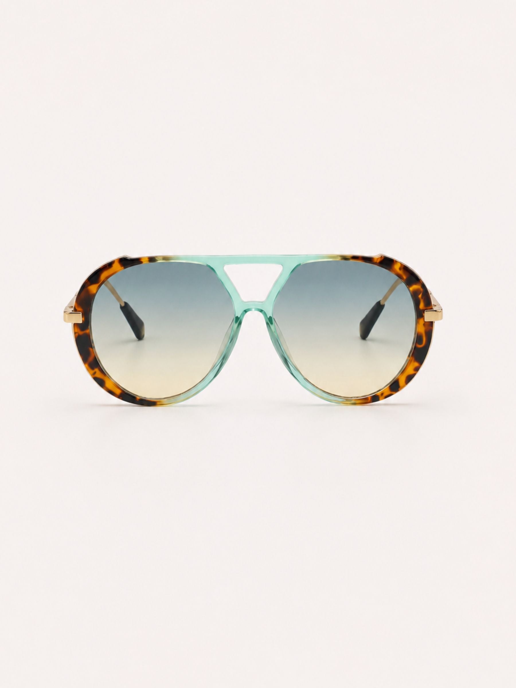 Marbella™ | Gafas de Sol Aviador Carey y Menta