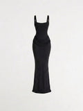 LEONOR Vestido maxi Negro zvcolor:negro