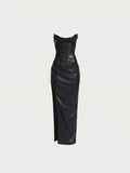 Solenne Vestido Negro zvcolor:negro