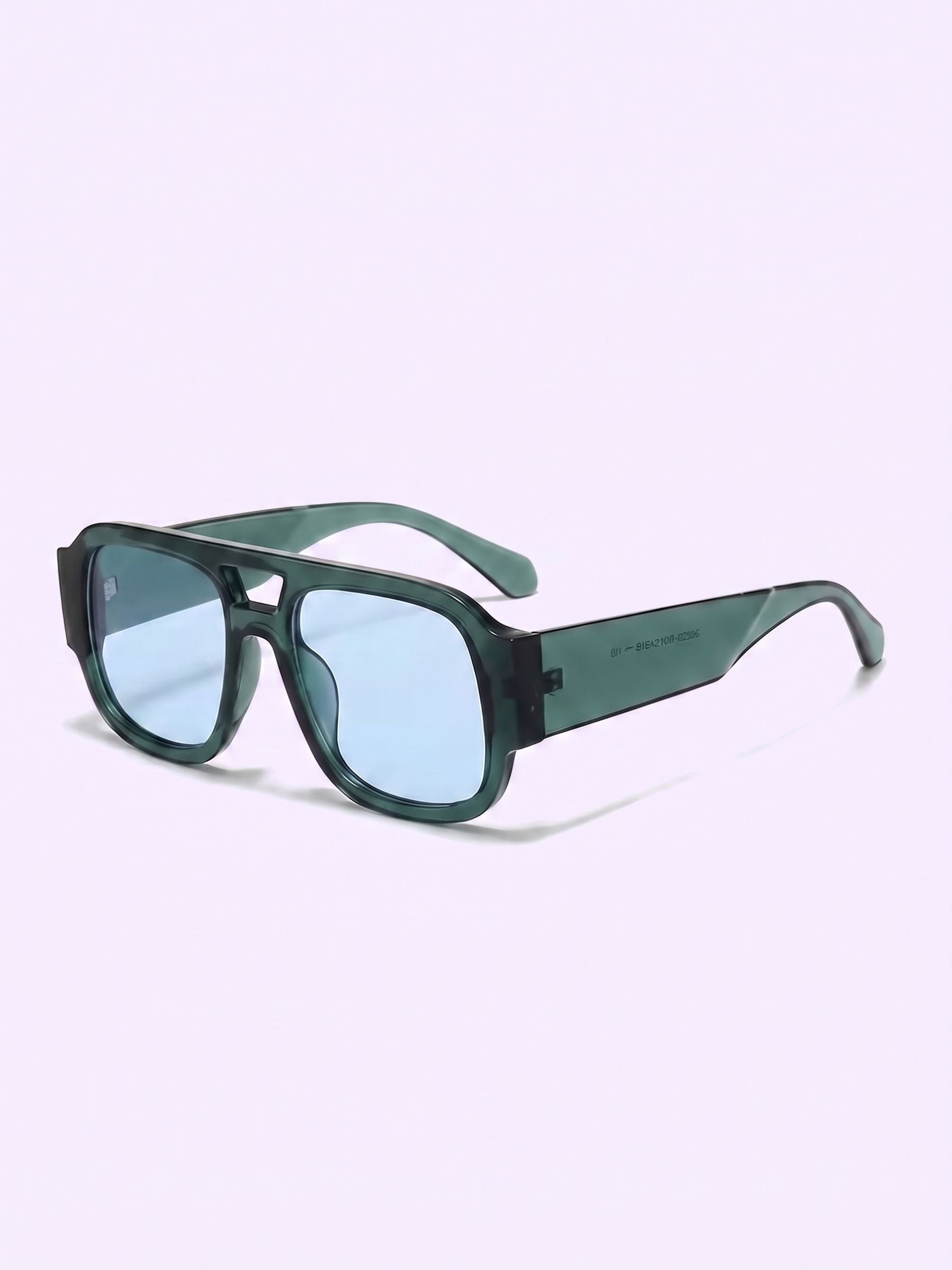 Blanca™ | Gafas de Sol Aviador Verde Botella