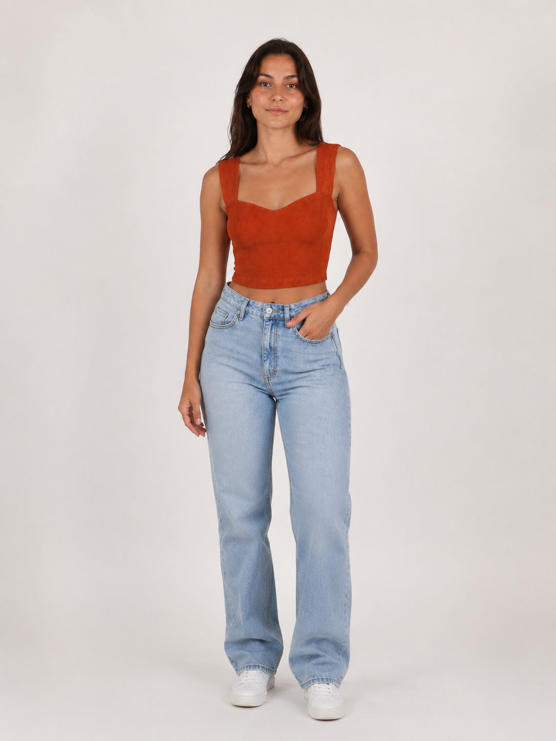 Amber™ | Top Acanalado Sweetheart