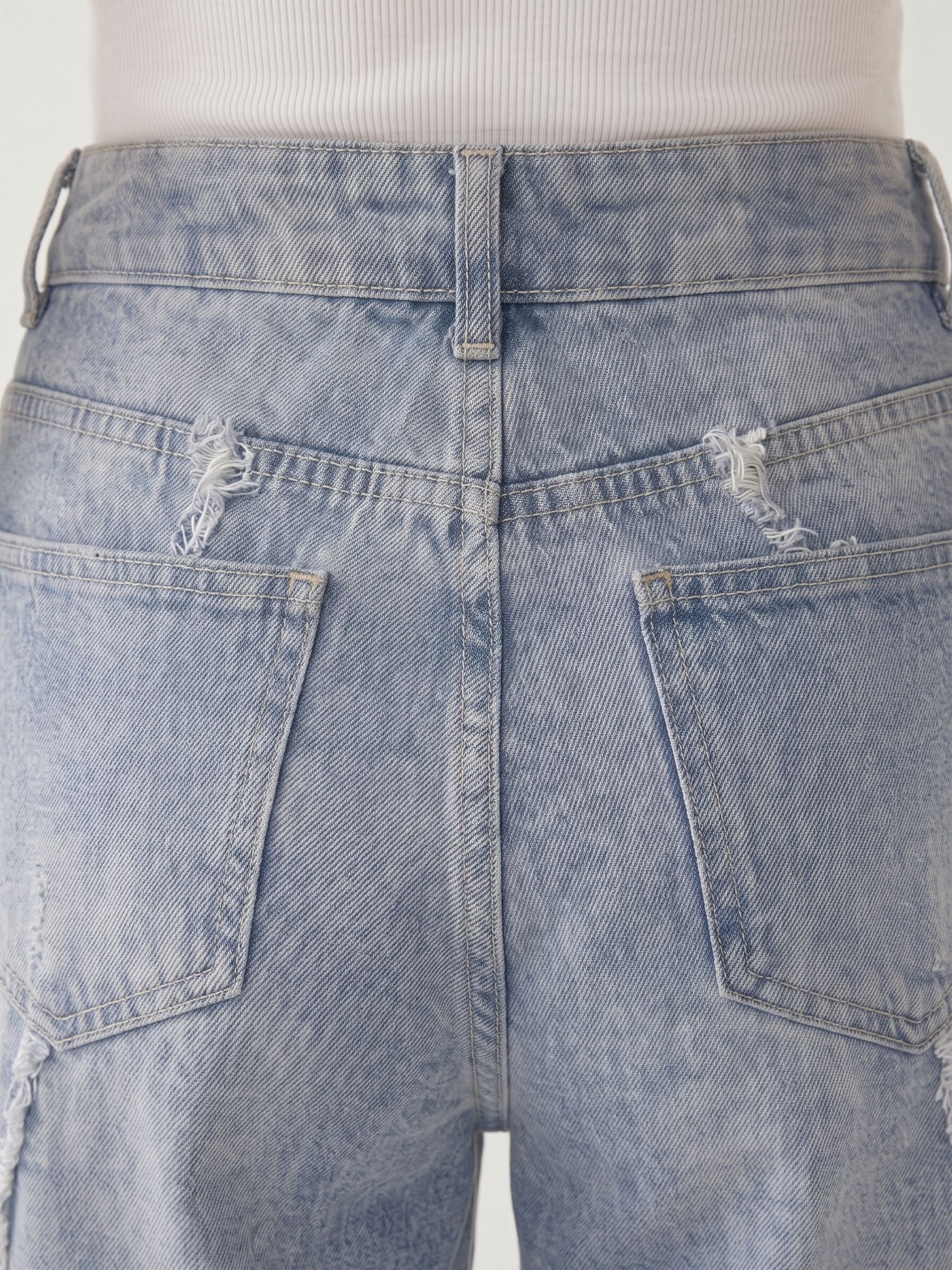 Bruna Jean Wide Leg Azul vintage zvcolor:azul-vintage