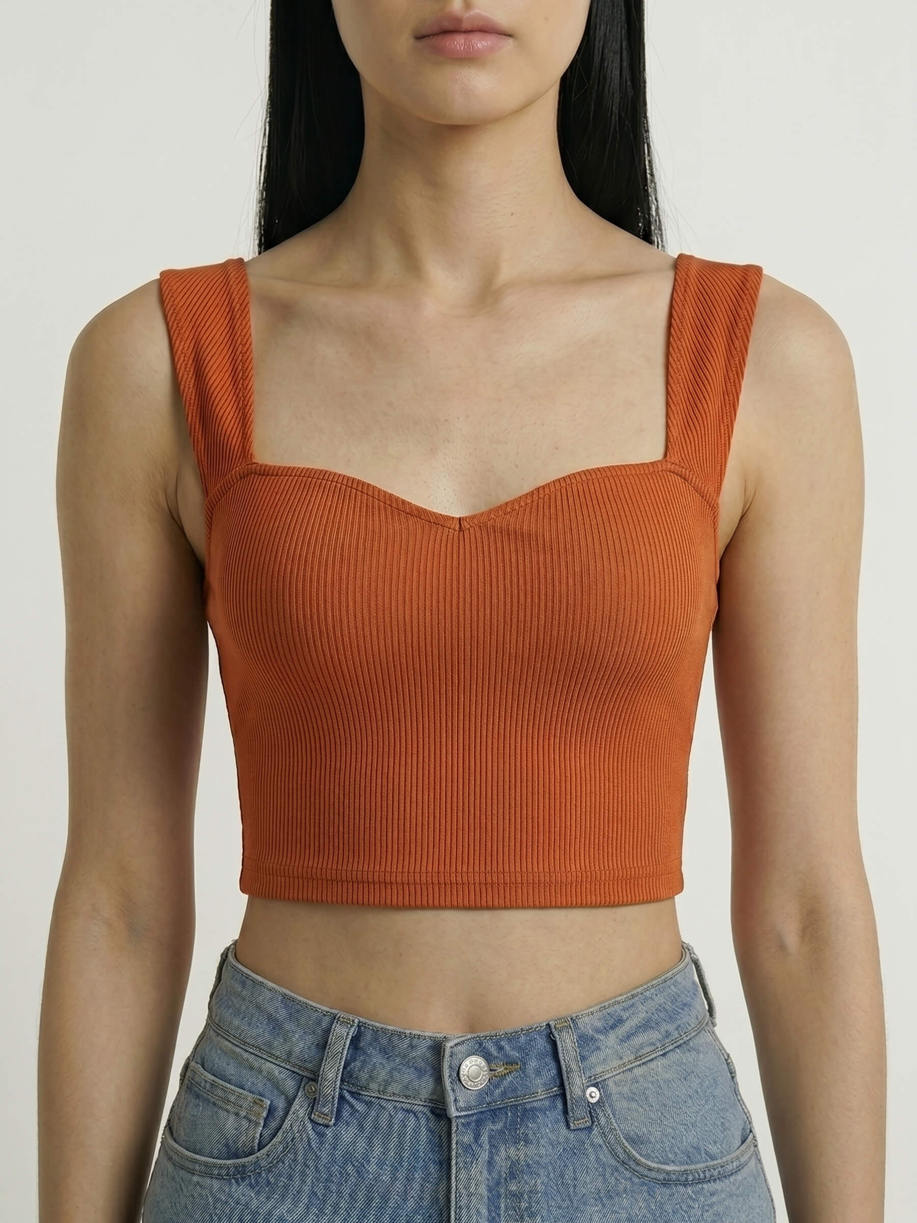 Amber™ | Top Acanalado Sweetheart