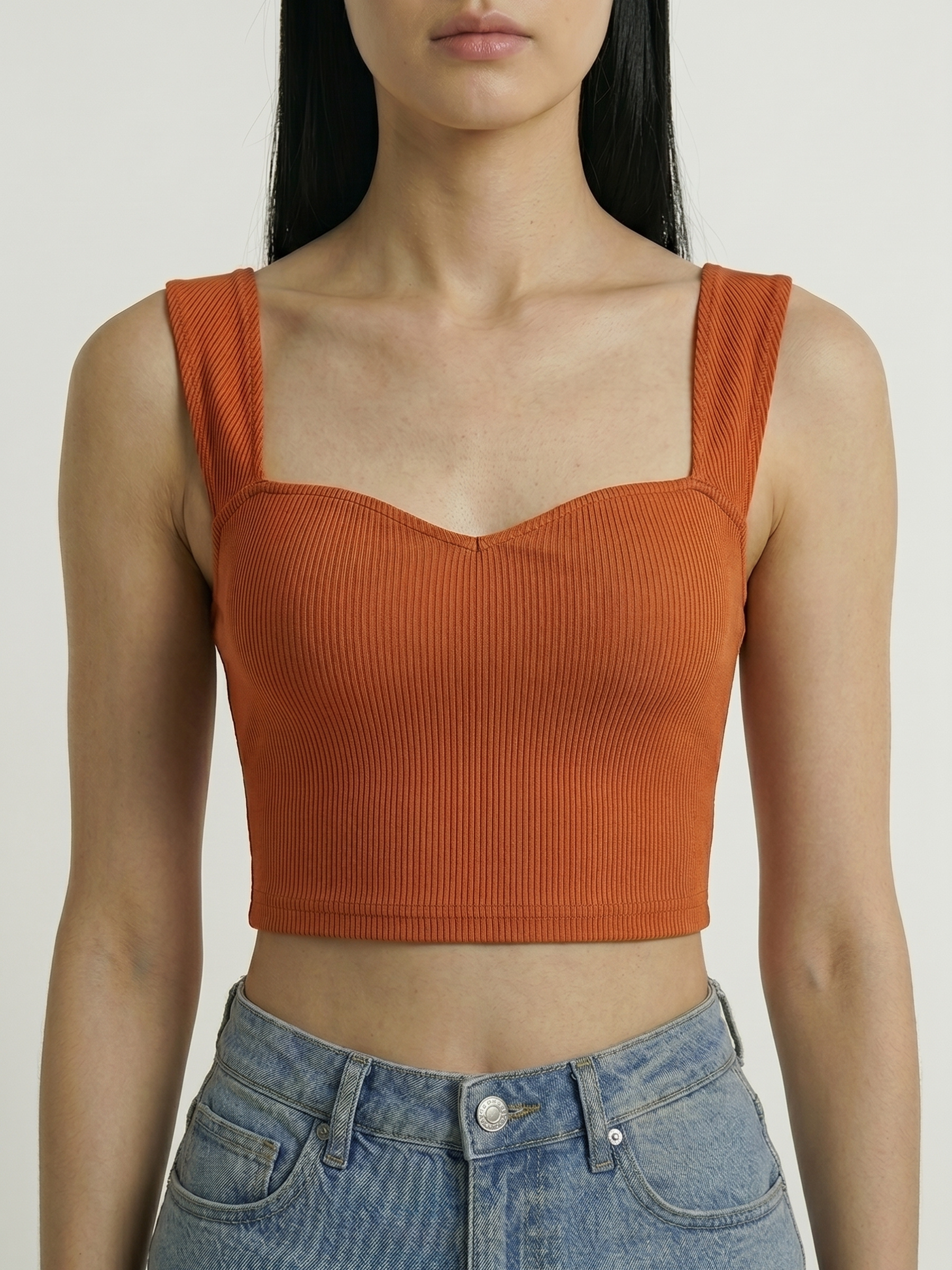 Amber™ | Top Acanalado Sweetheart