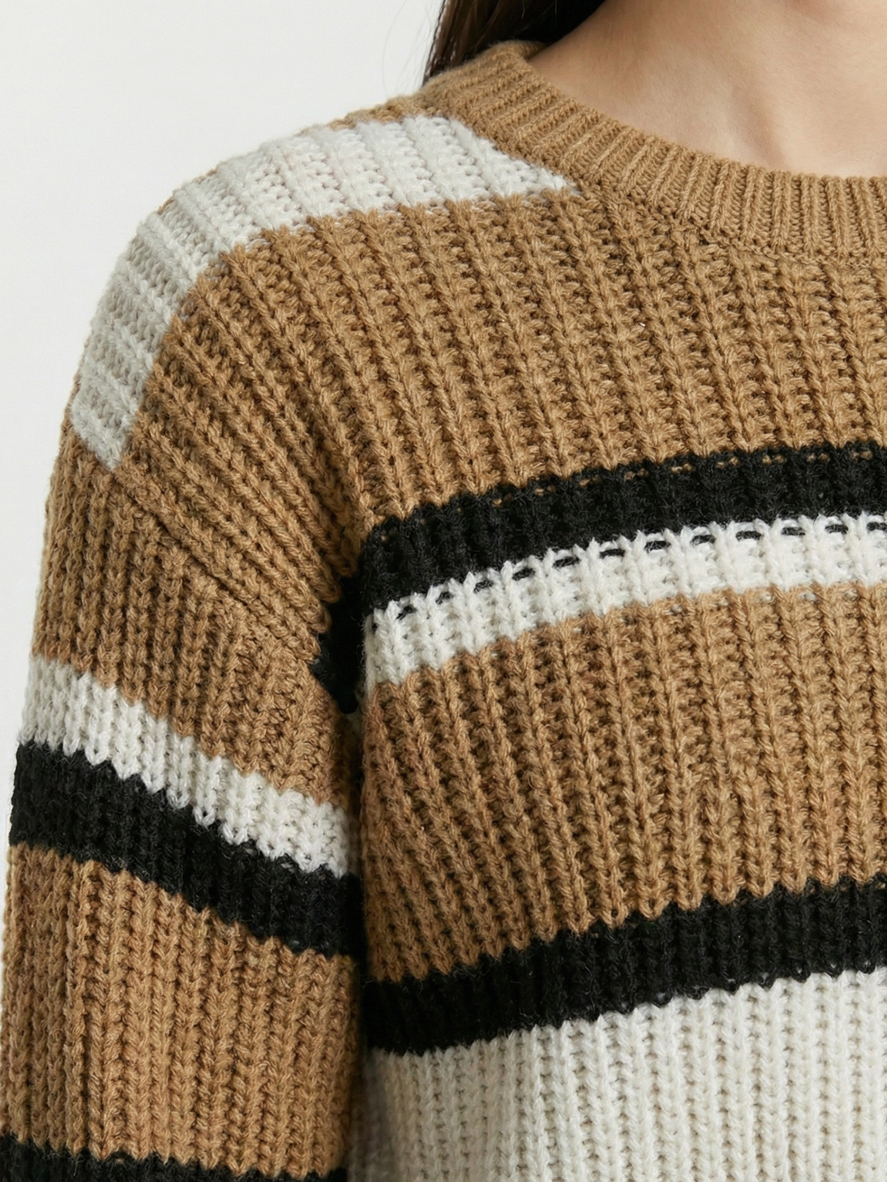 Zarafet™ Sweater Crop a Rayas