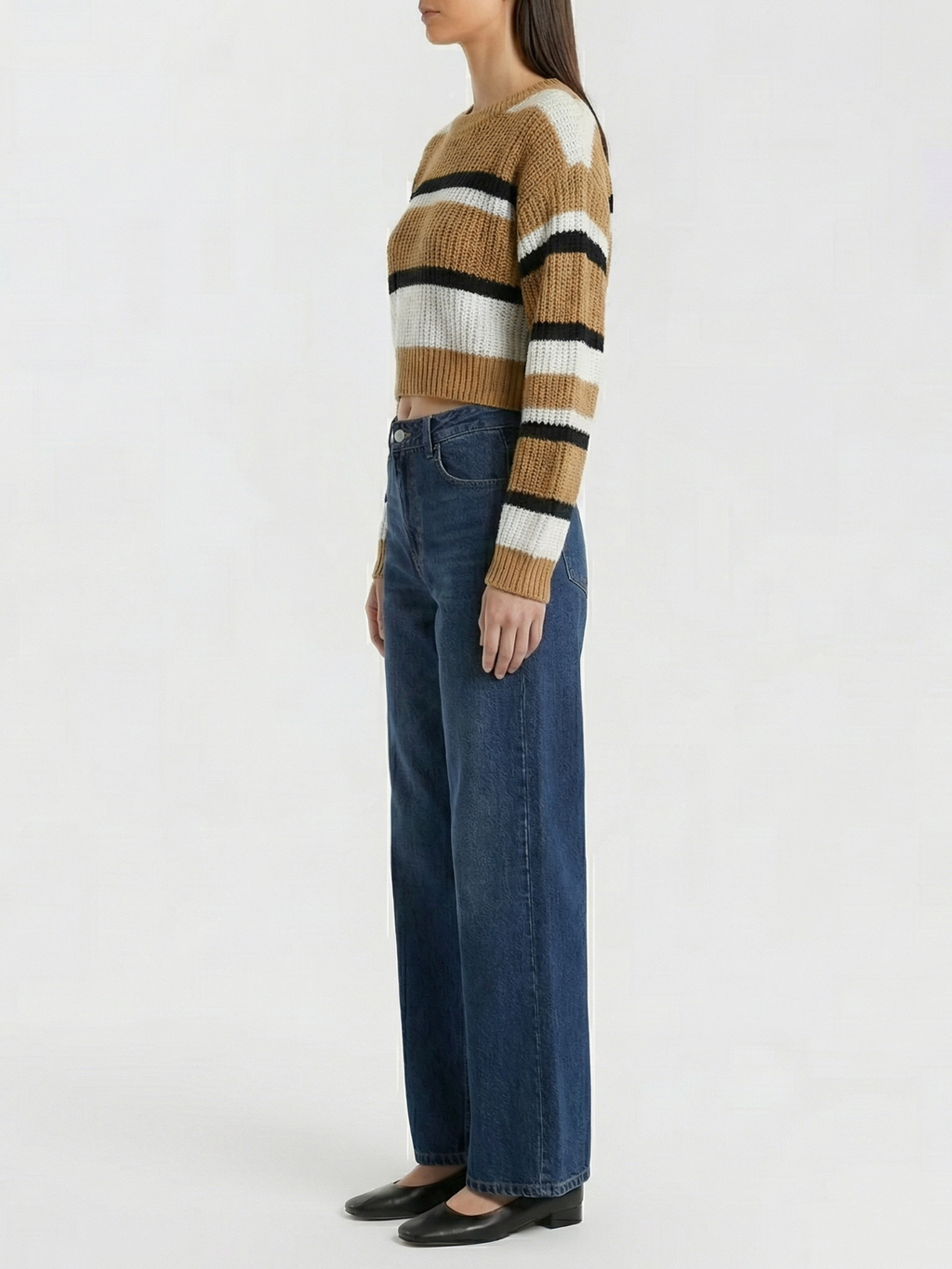Zarafet™ Sweater Crop a Rayas