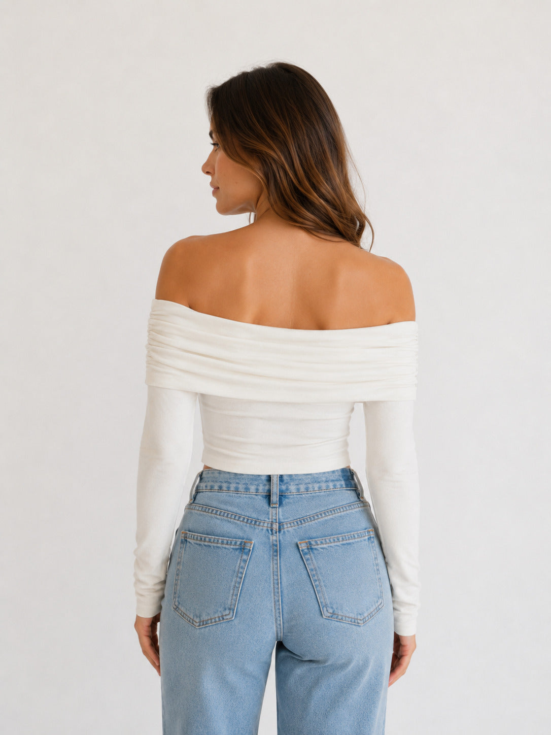 Blanche™ | Top Off-Shoulder Drapeado