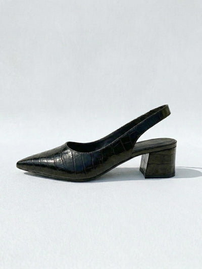 Kara™ | Slingback Efecto Croco