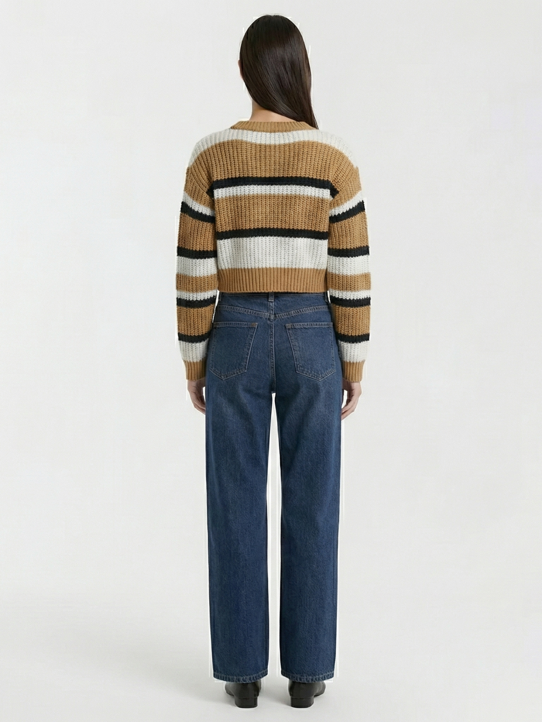 Zarafet™ Sweater Crop a Rayas