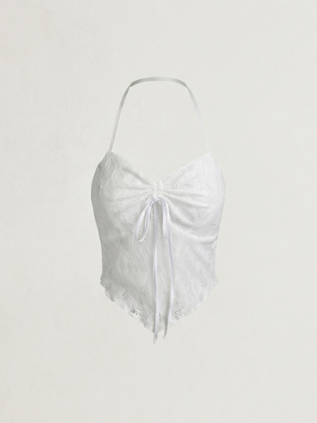 Daisy™ | Top Halter Bordado con Lazo