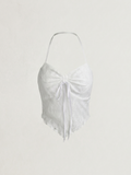 Daisy™ | Top Halter Bordado con Lazo