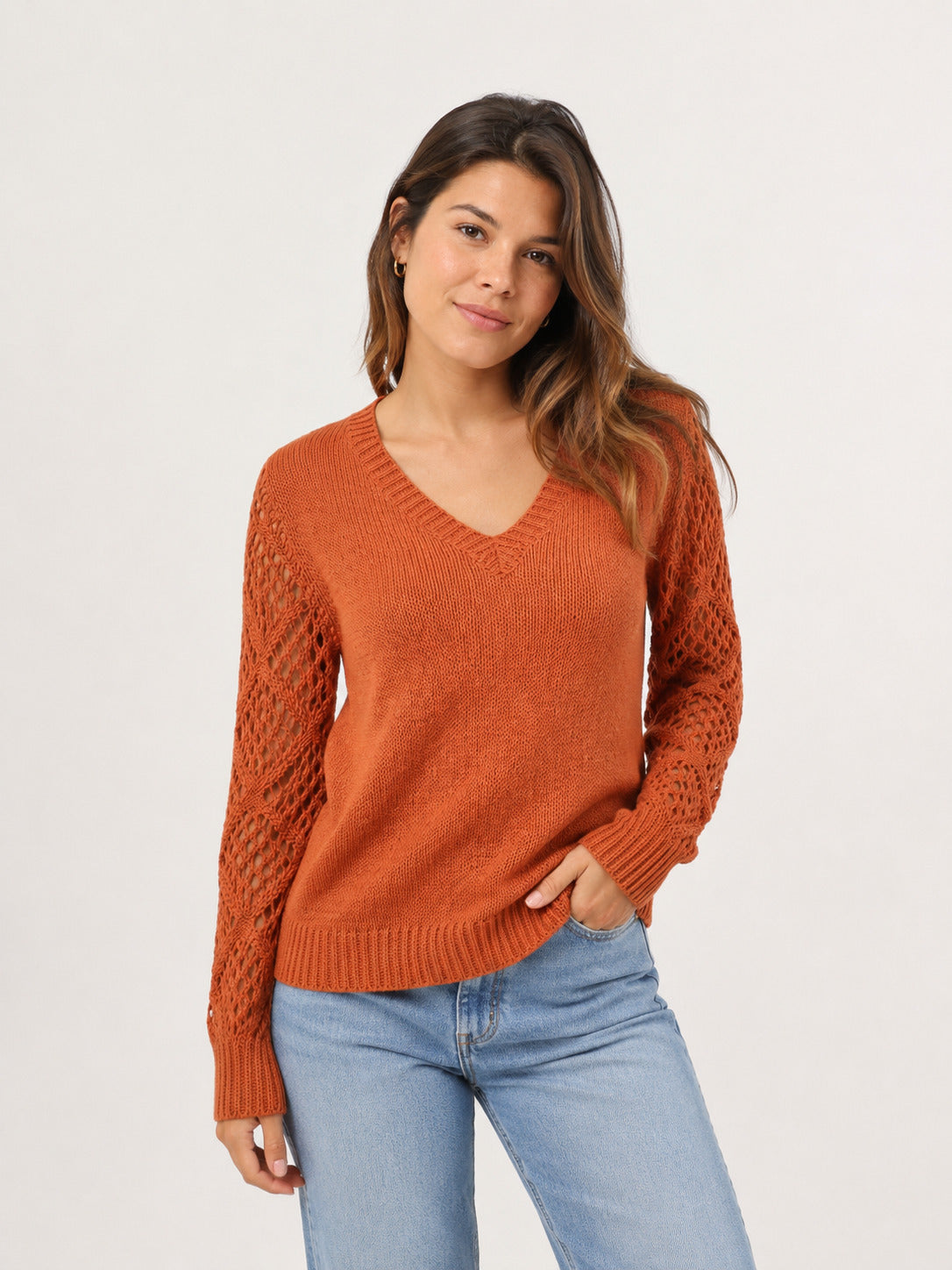 Rosa Jersey Naranja zvcolor:naranja