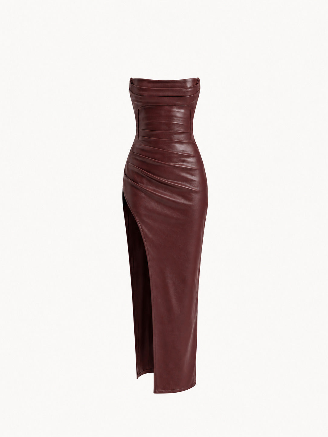 Solenne Vestido Vino tinto zvcolor:vino-tinto