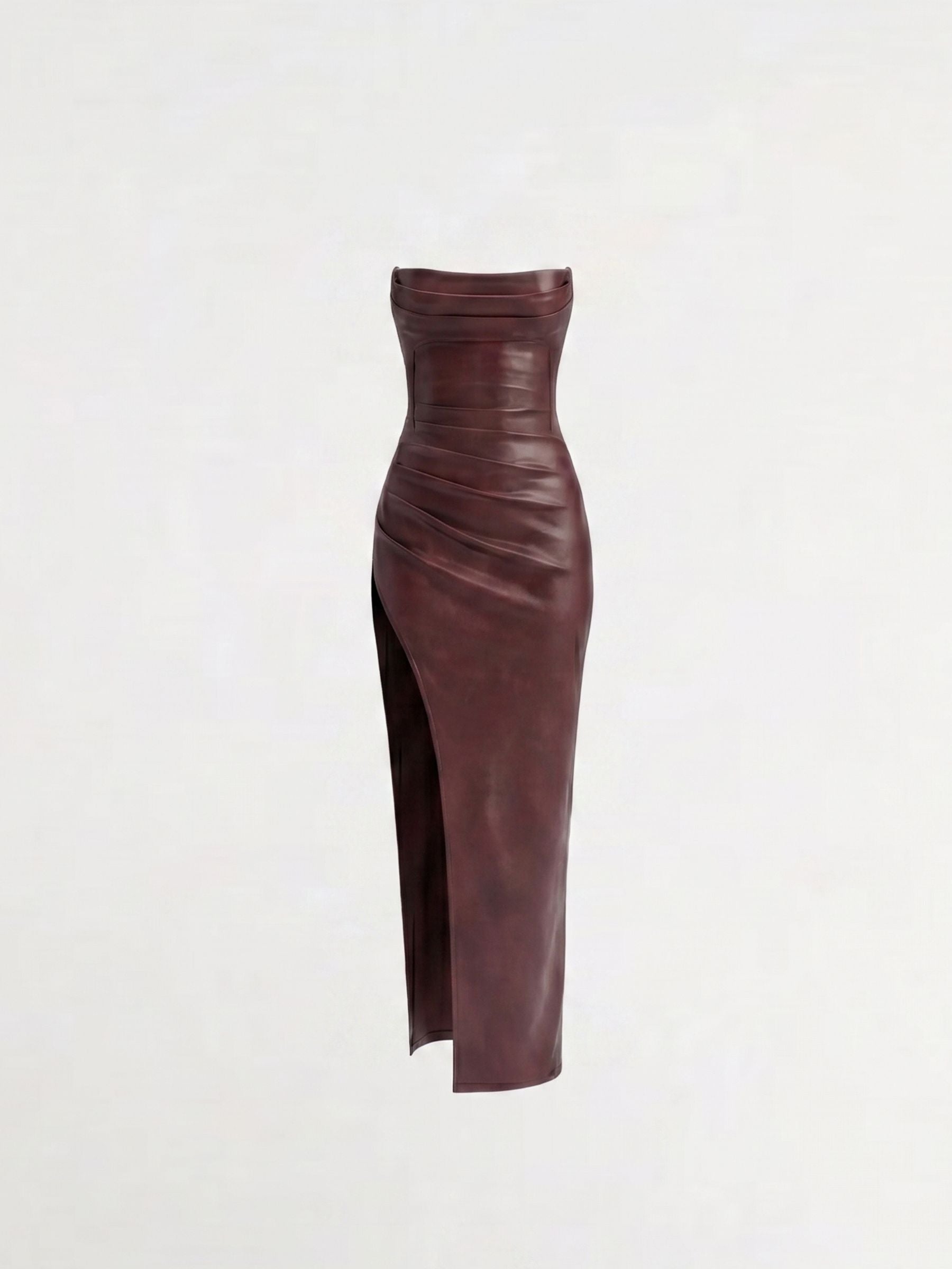 Solenne Vestido Vino tinto zvcolor:vino-tinto
