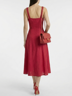Sandra™ Vestido Midi Rojo