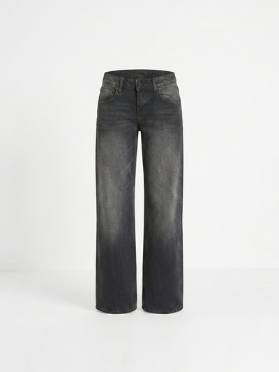 Nasley™ Jean Carbón Wide Leg