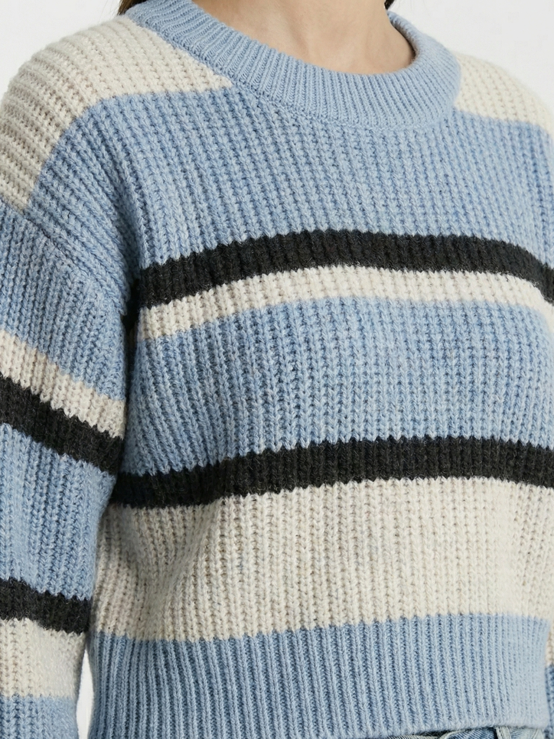 Zarafet™ Sweater Crop a Rayas