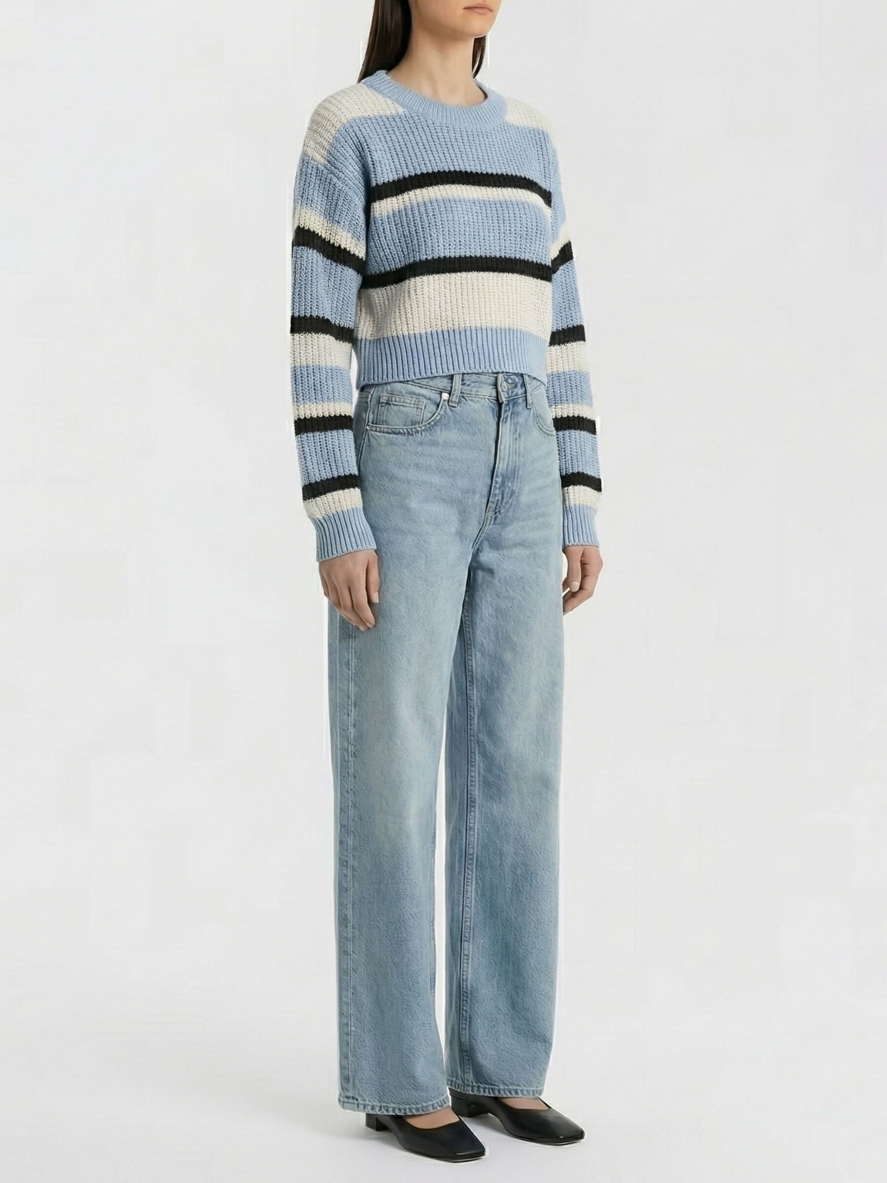 Zarafet™ Sweater Crop a Rayas
