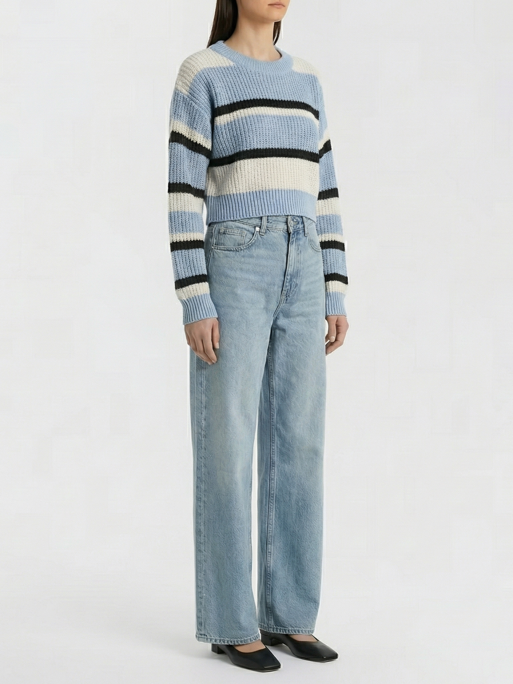 Zarafet™ Sweater Crop a Rayas