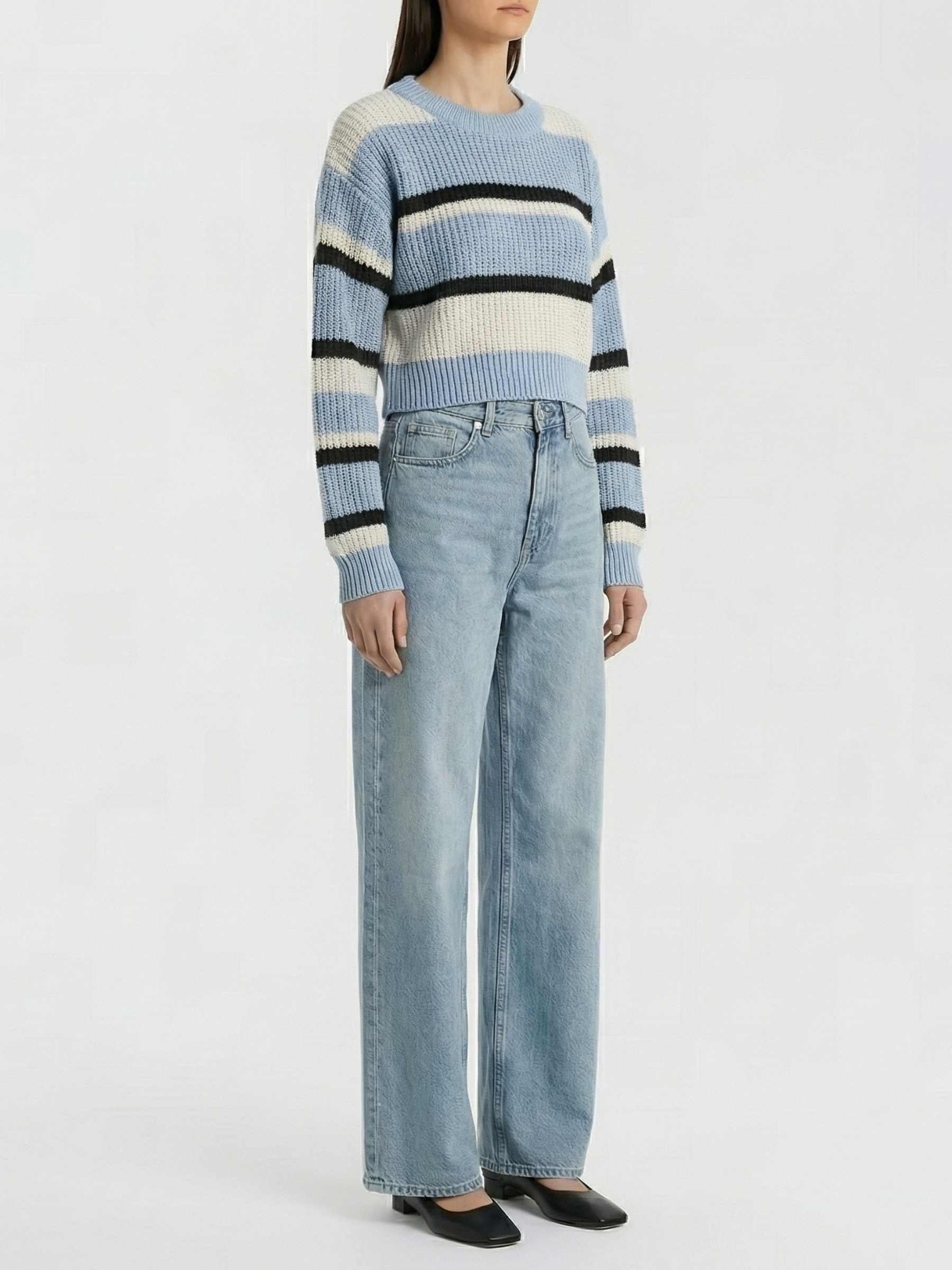 Zarafet™ Sweater Crop a Rayas