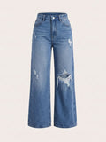 Alba Jean Wide Leg Azul zvcolor:azul