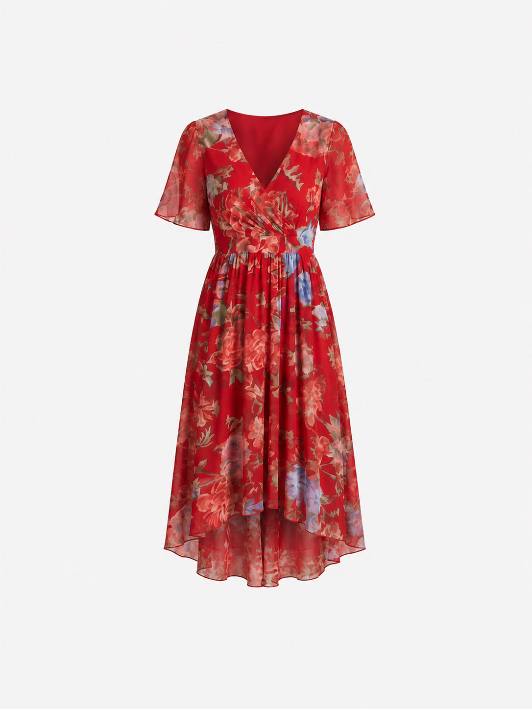 Fiorella™ | Vestido Midi Floral en Gasa