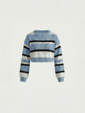 Zarafet™ Sweater Crop a Rayas