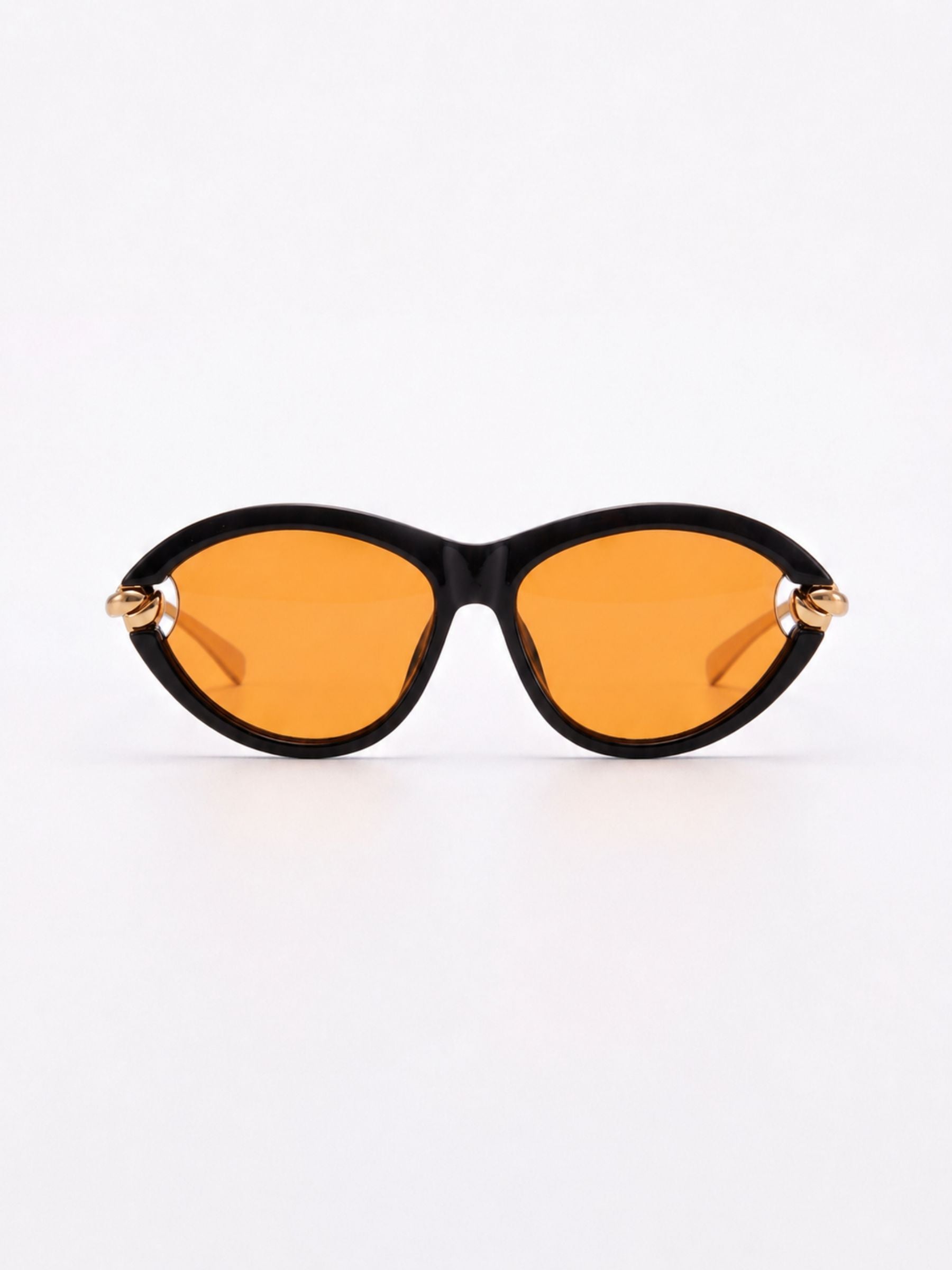 Elysse™ | Gafas de Sol Oval Negro y Oro