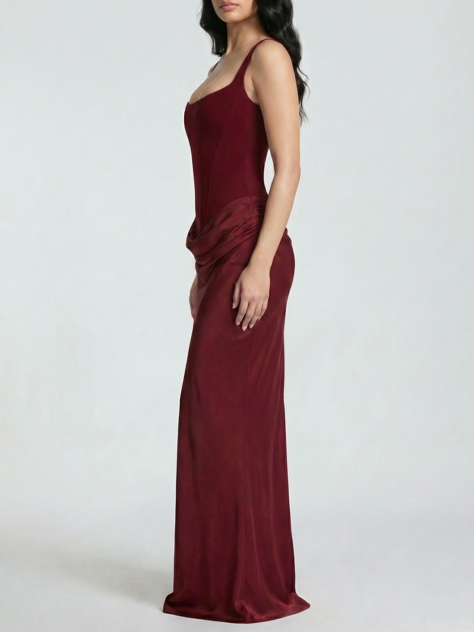 Scarlett™ — Vestido Maxi Satinado