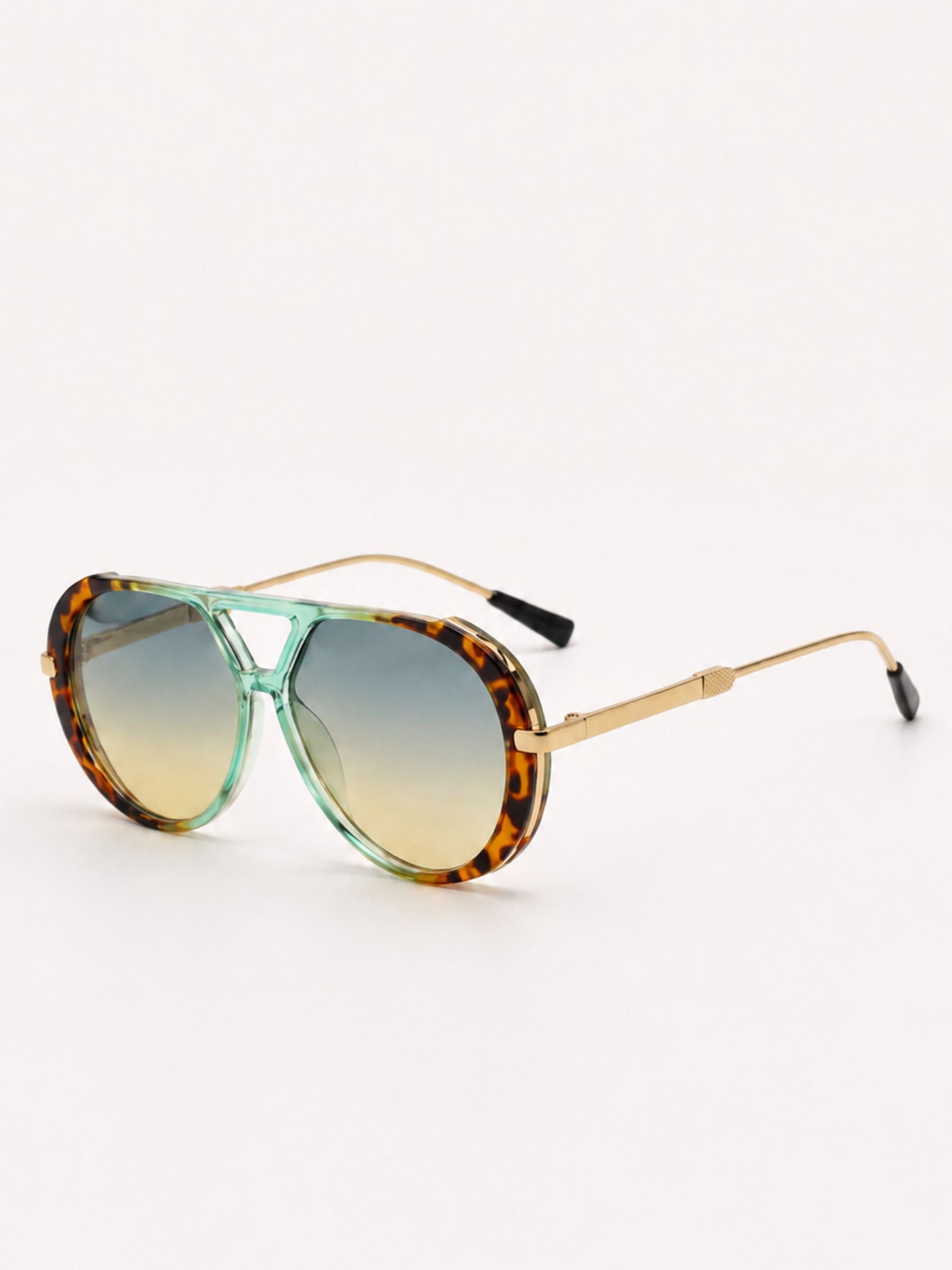 Marbella™ | Gafas de Sol Aviador Carey y Menta