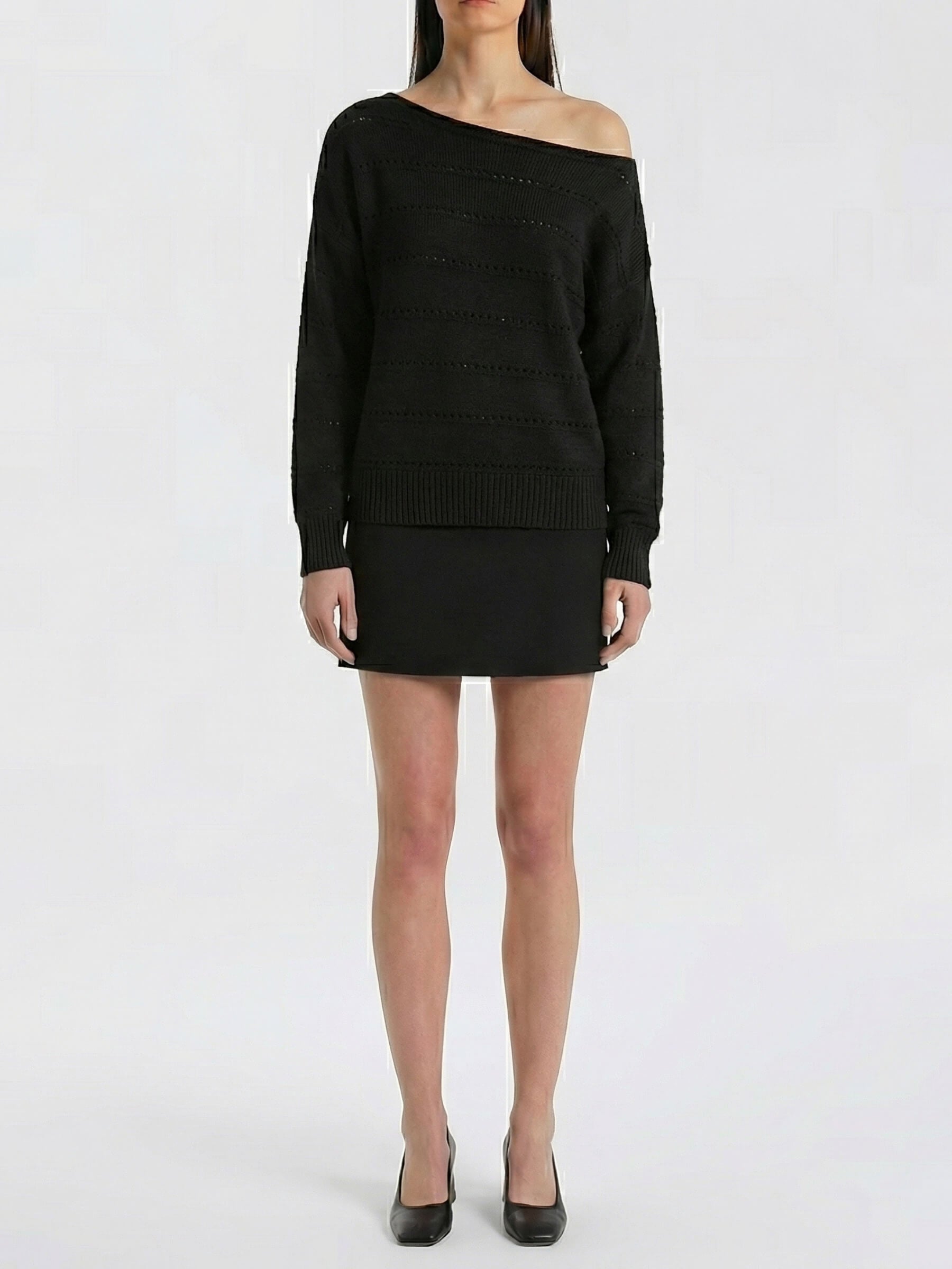 Asil™ Sweater Bardot Verde Bosque