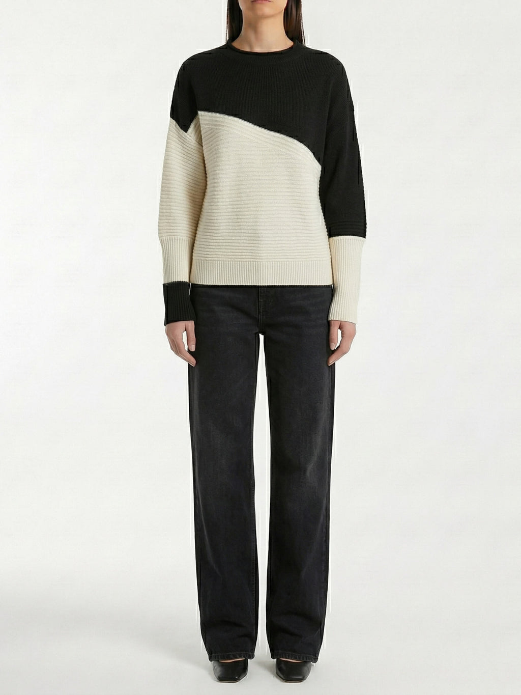 Kesim™ Sweater Bicolor Diagonal