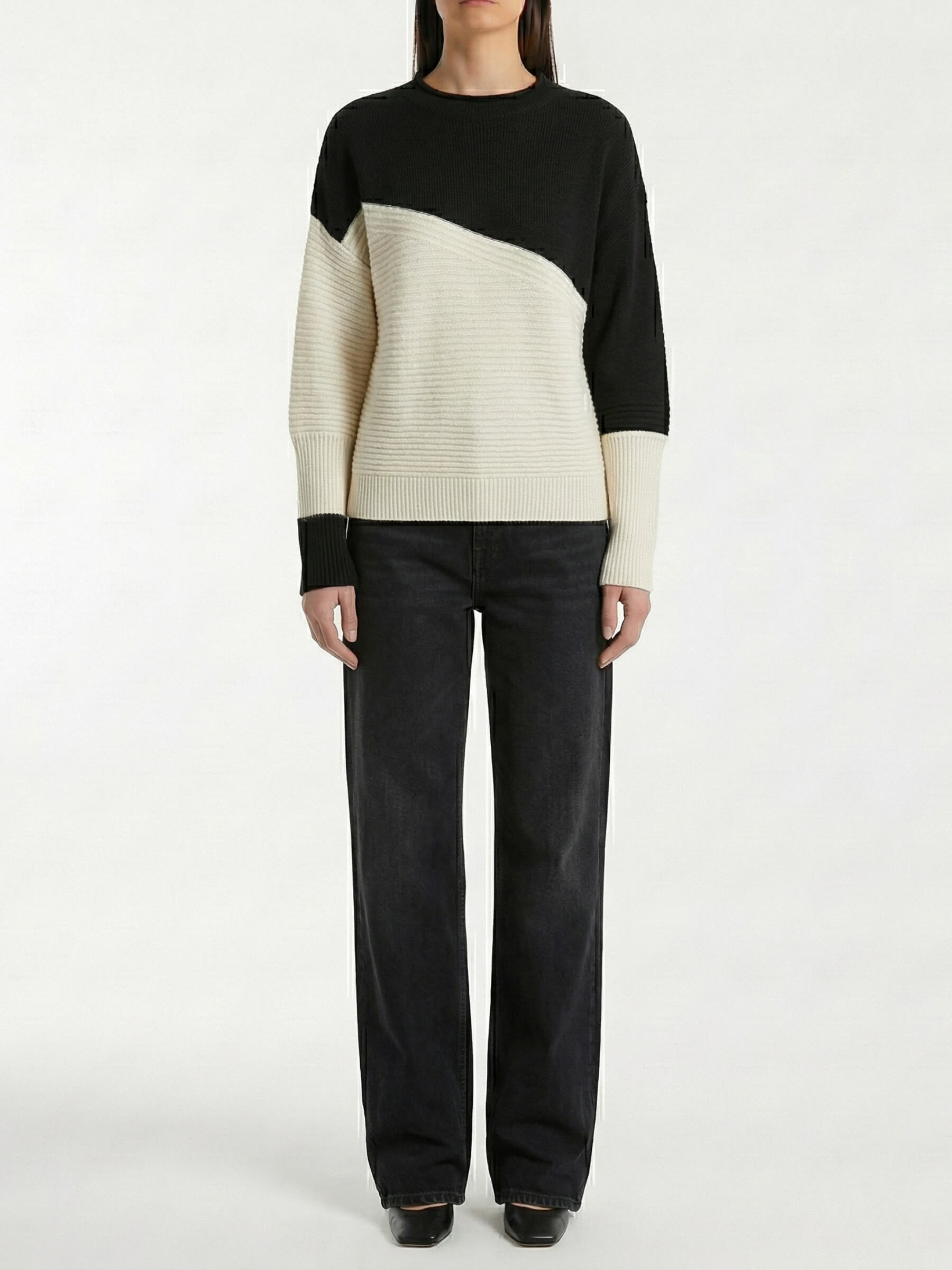 Kesim™ Sweater Bicolor Diagonal