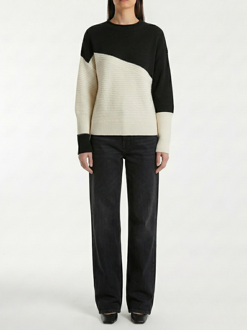 Kesim™ Sweater Bicolor Diagonal