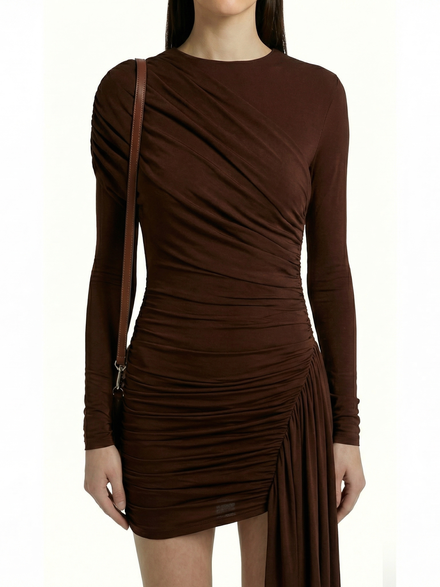 Dalia™ | Vestido drapeado con caída lateral