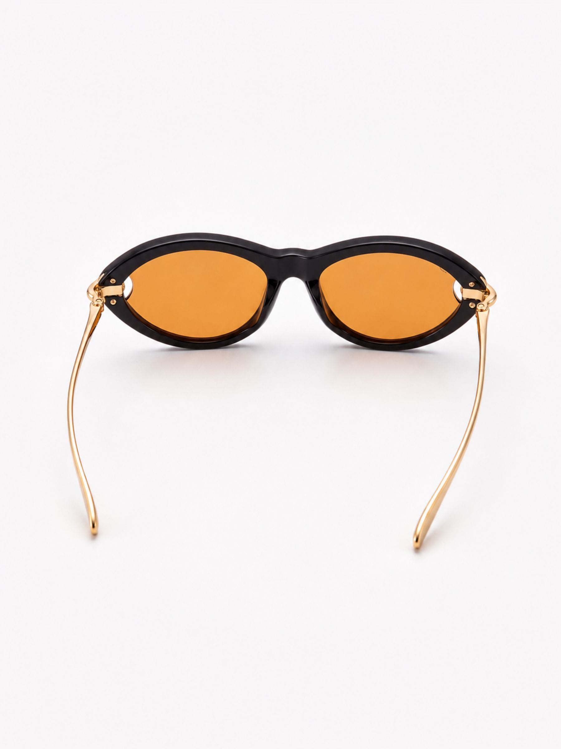 Elysse™ | Gafas de Sol Oval Negro y Oro