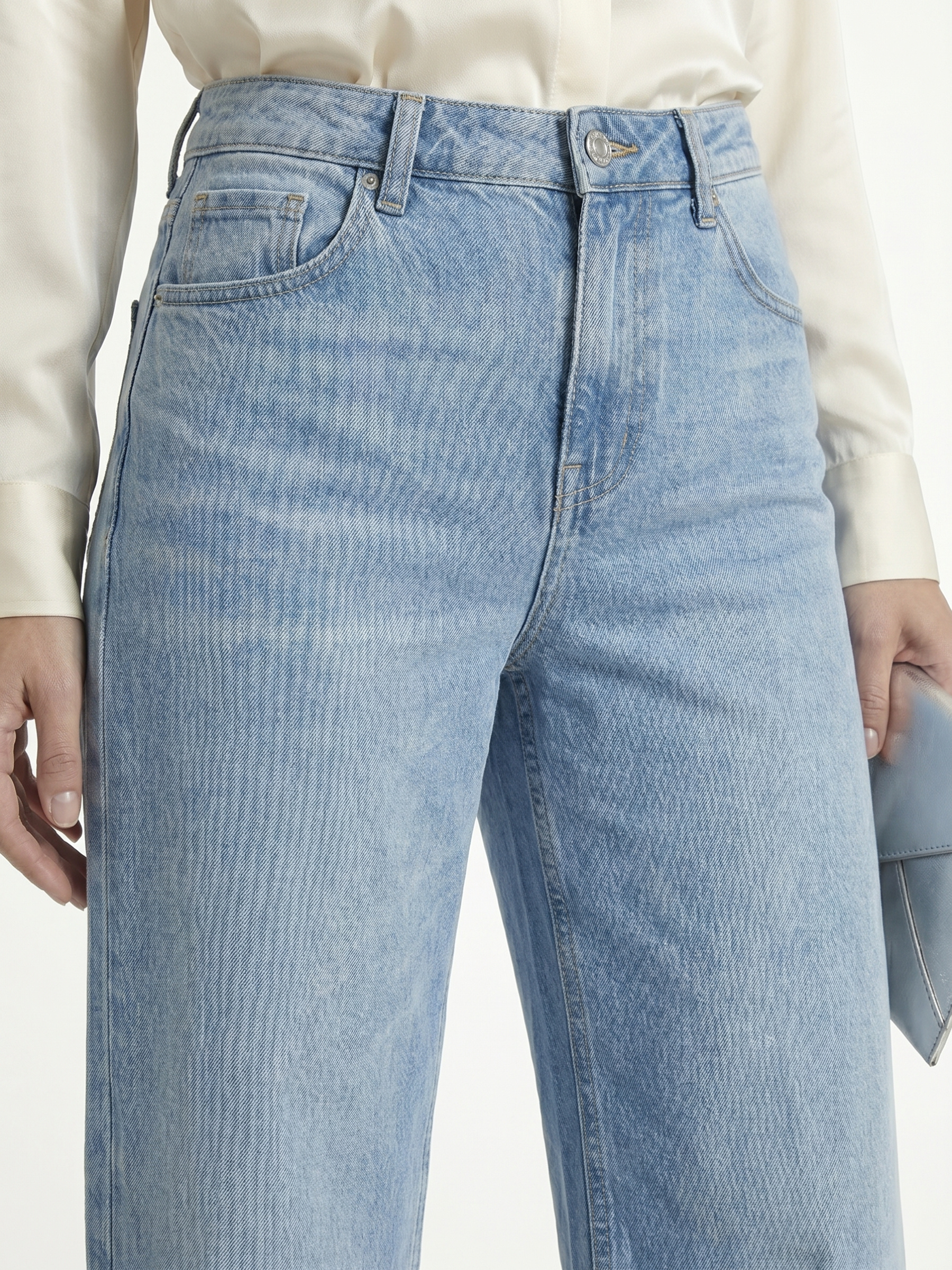 Zara™ Jean Wide Leg Tiro Alto