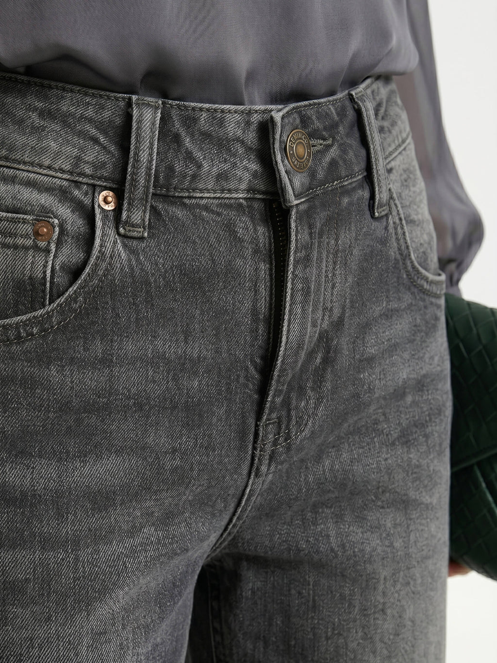 Nasley™ Jean Carbón Wide Leg