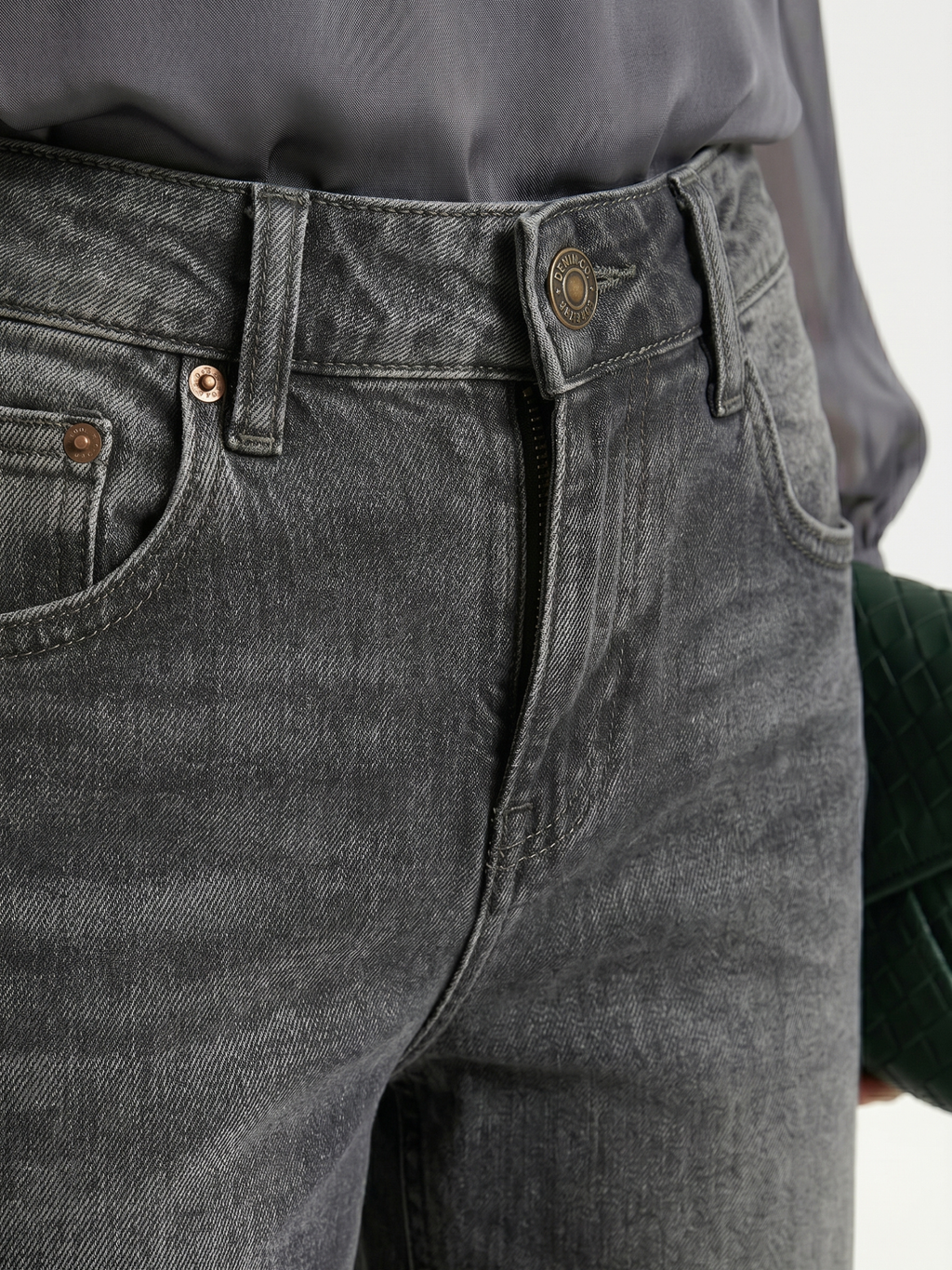 Nasley™ Jean Carbón Wide Leg