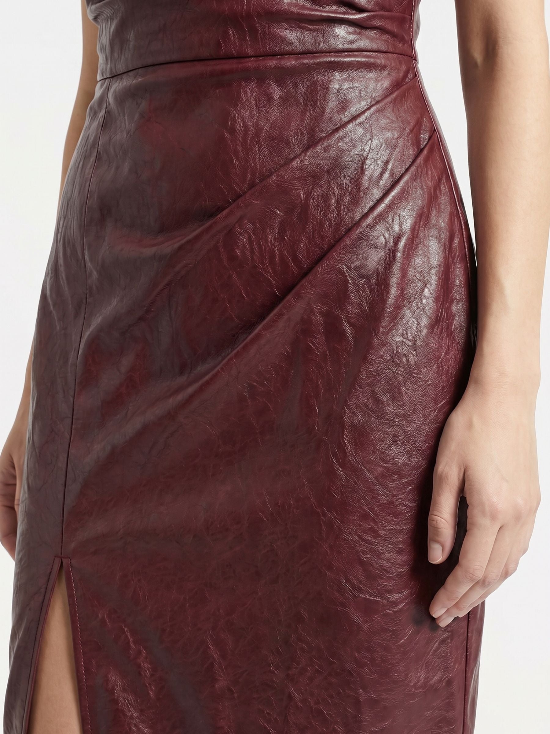 Solenne Vestido Vino tinto zvcolor:vino-tinto