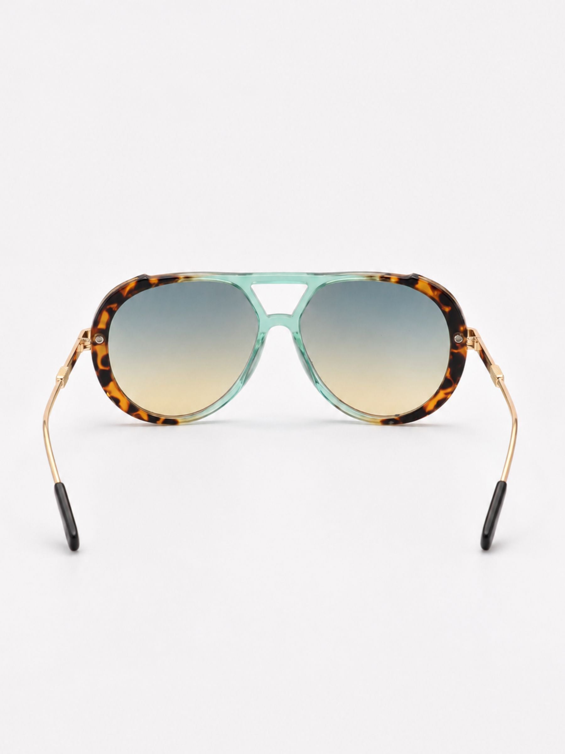 Marbella™ | Gafas de Sol Aviador Carey y Menta