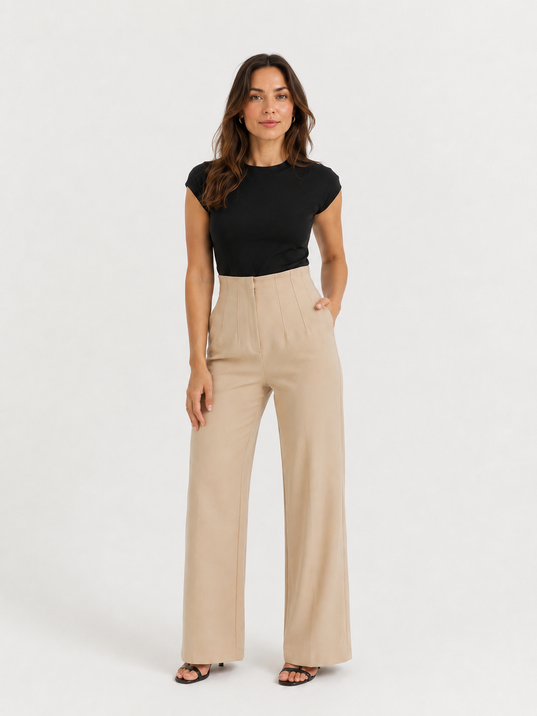 Renata Pantalón Corsetero Beige zvcolor:beige
