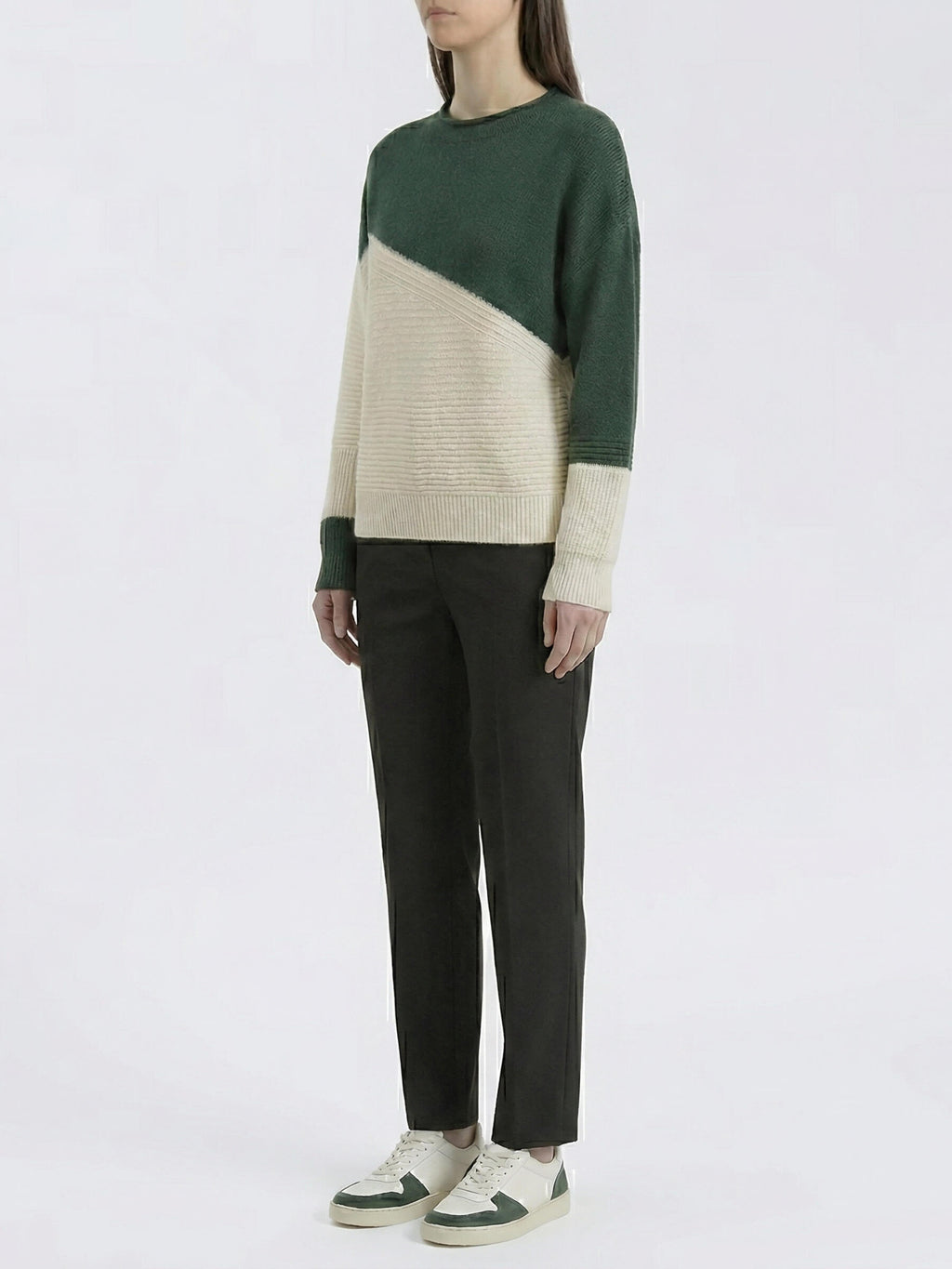 Kesim™ Sweater Bicolor Diagonal