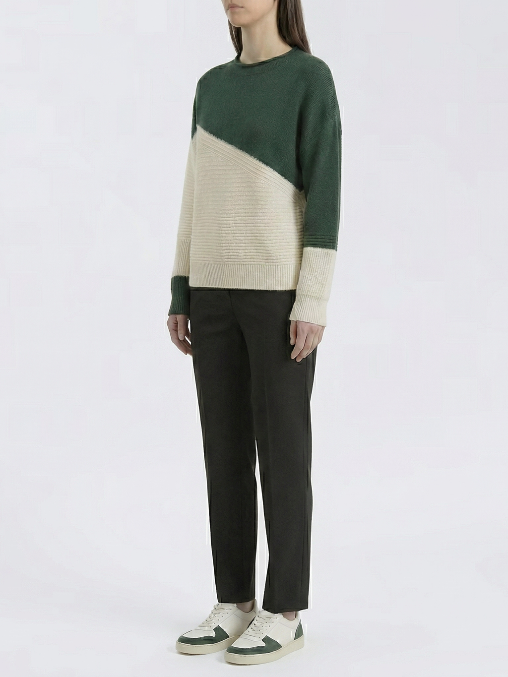 Kesim™ Sweater Bicolor Diagonal