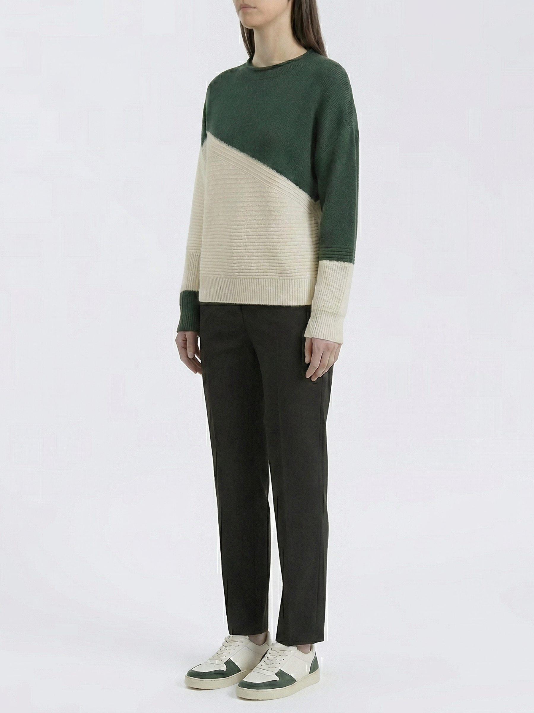 Kesim™ Sweater Bicolor Diagonal